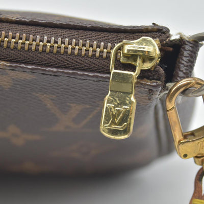 $1290 1998 Louis Vuitton LV Pochette Accessoires Brown Monogram SL1928