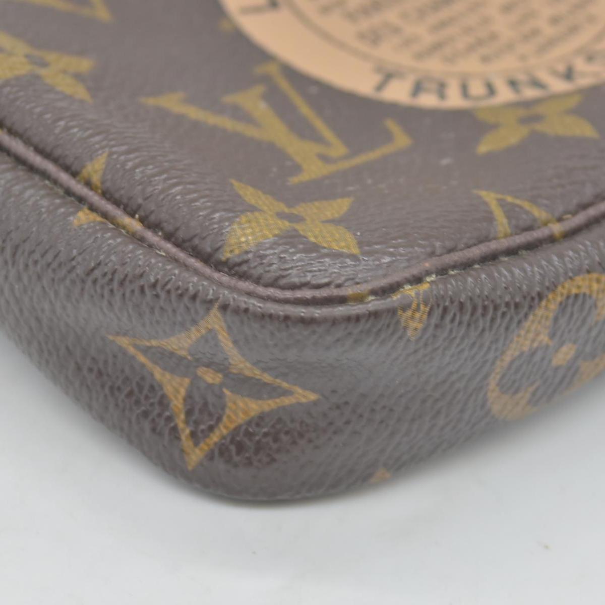 $835 2007 Louis Vuitton Monogram Complice Trunks and Bags Mini Pochette Accessories Beige FL3077