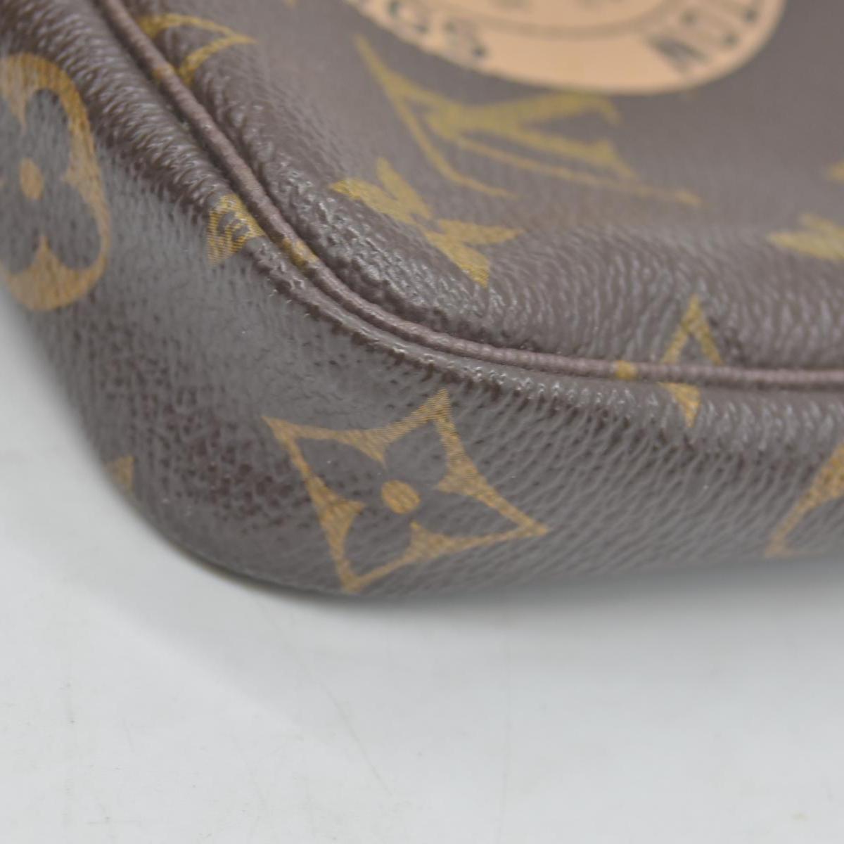 $835 2007 Louis Vuitton Monogram Complice Trunks and Bags Mini Pochette Accessories Beige FL3077