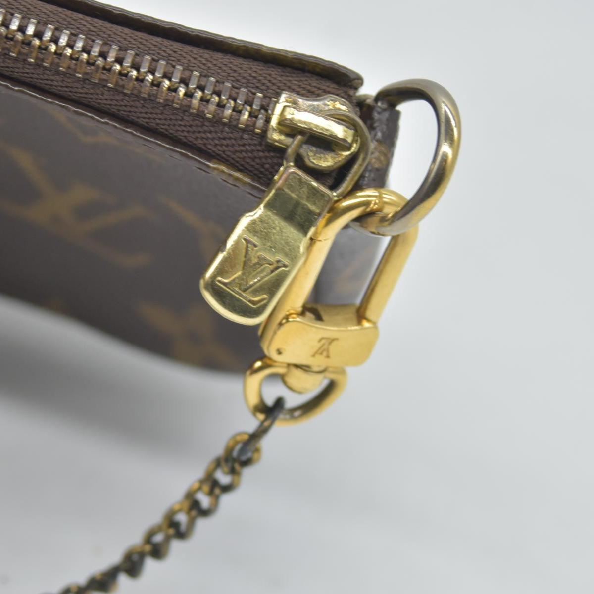 $835 2007 Louis Vuitton Monogram Complice Trunks and Bags Mini Pochette Accessories Beige FL3077