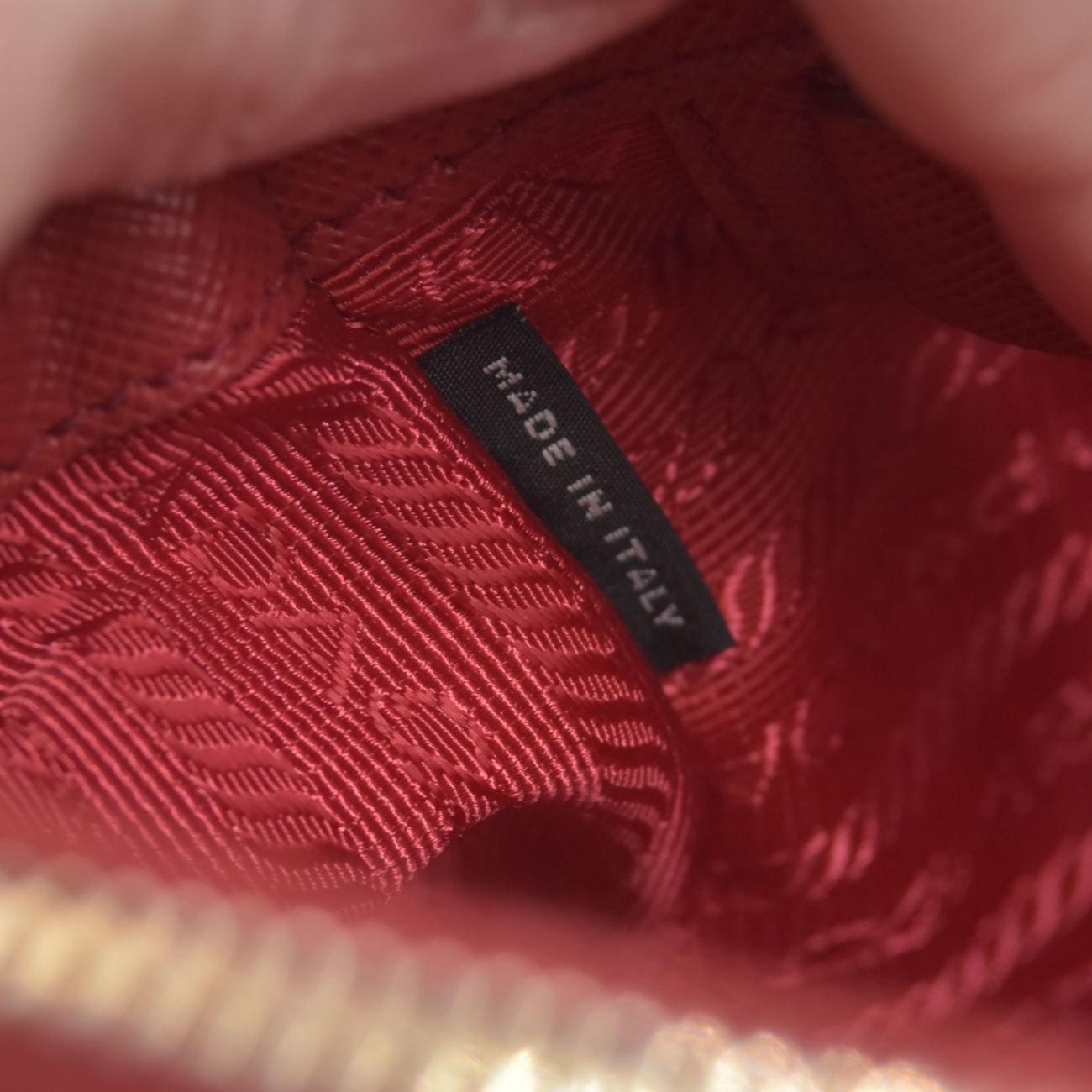$4700 Prada Saffiano Mini Galleria Double Zip Tote Fuxia