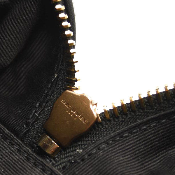 SAINT LAURENT Calfskin Matelasse Monogram Lou Camera Bag Black