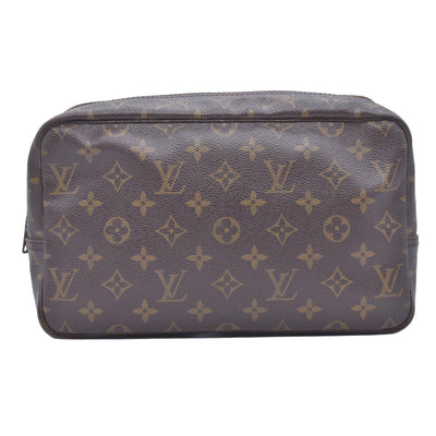 $600 LOUIS VUITTON Monogram Trousse Toilette 28 Clutch Bag CONSIGNMENT