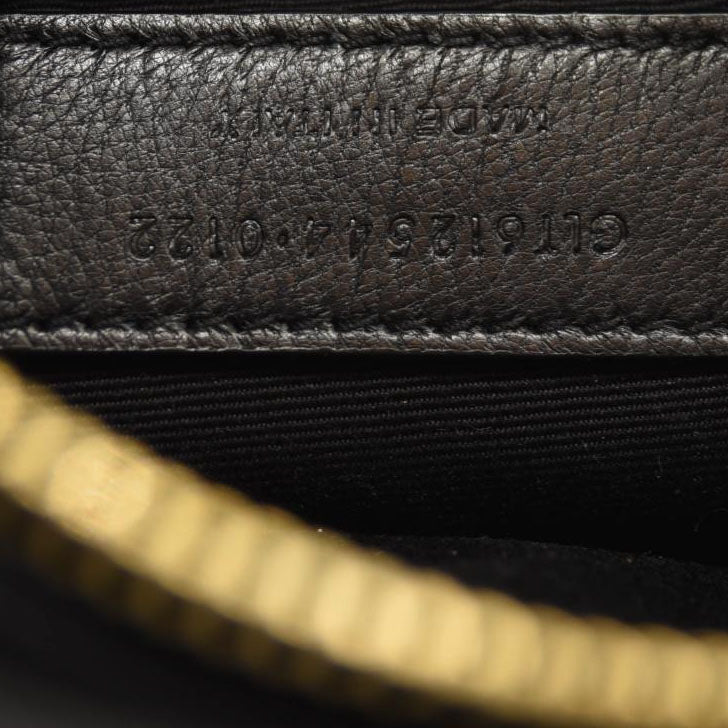 SAINT LAURENT Calfskin Matelasse Monogram Lou Camera Bag Black