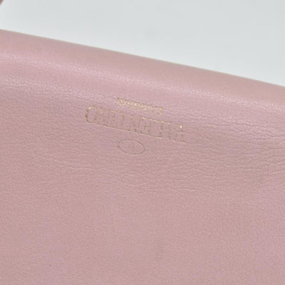 Valentino Poudre Leather Rockstud Zip-Around Compact Wallet