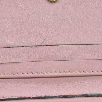Valentino Poudre Leather Rockstud Zip-Around Compact Wallet