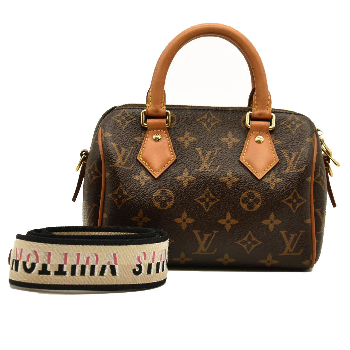 Louis Vuitton  Monogram Speedy Bandouliere 20 Black