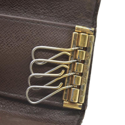 Louis Vuitton Damier Multicles 4 Ring Key Case Brown FL4007