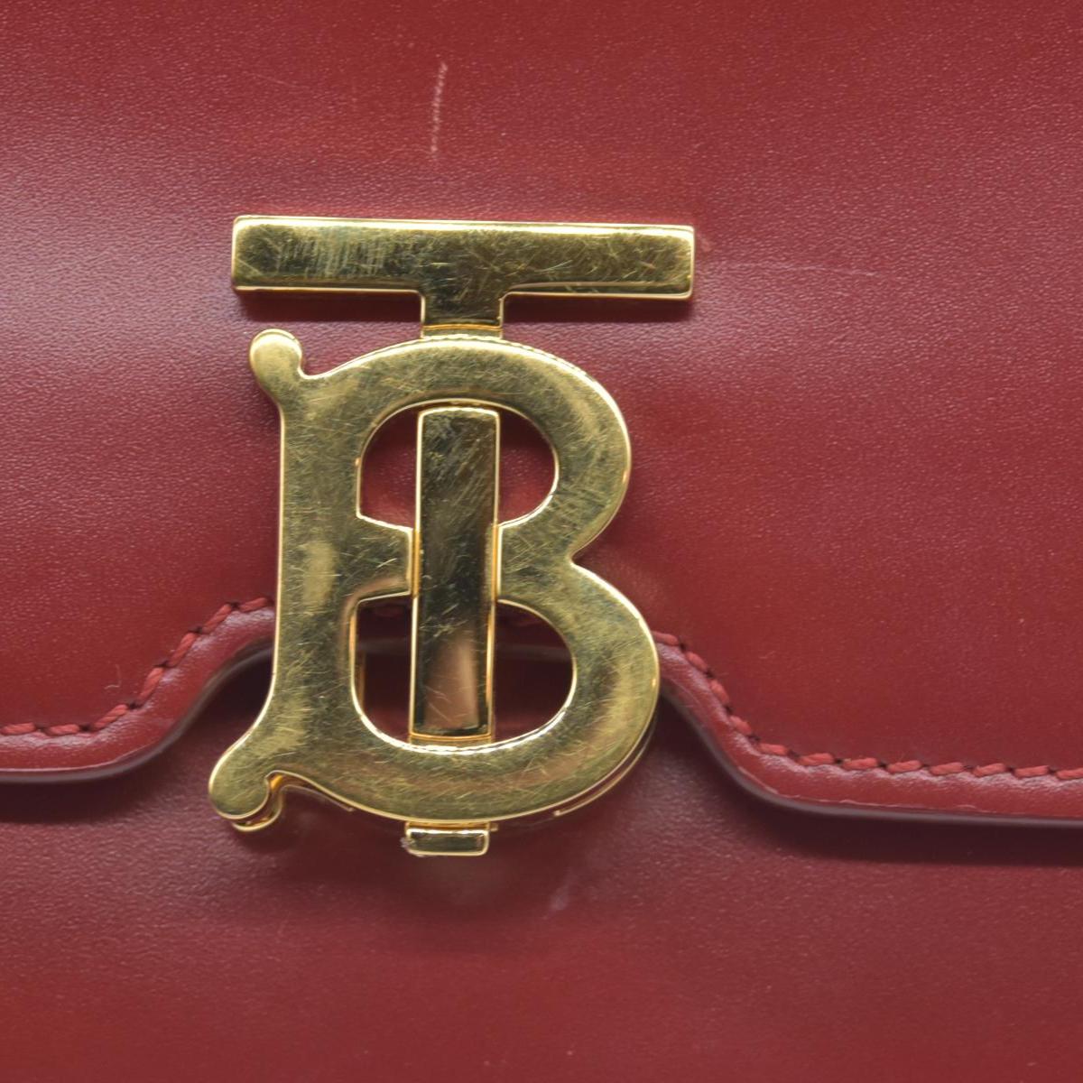 $2150 Burberry TB Mini Leather Shoulder Bag