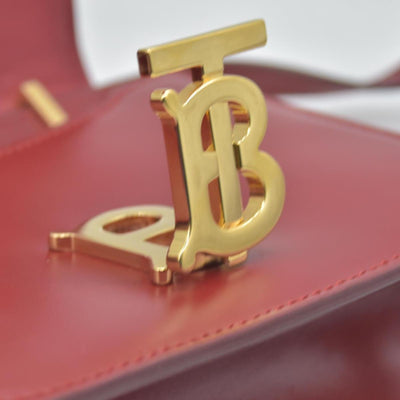 $2150 Burberry TB Mini Leather Shoulder Bag