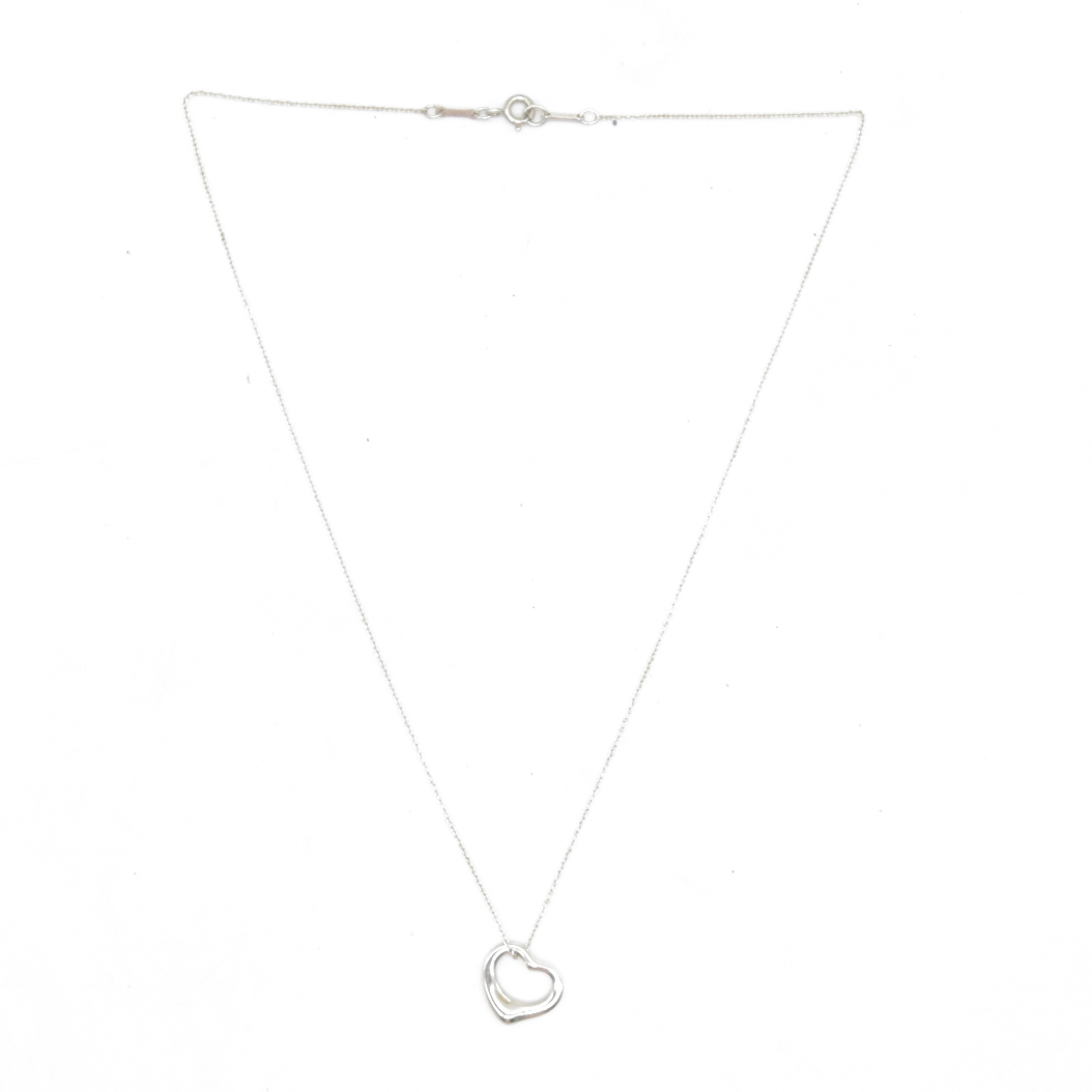 $525 Tiffany & Co. Elsa Peretti Open Heart Pendant 16 mm