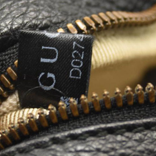 Gucci Grained Calfskin Small Logo Belt Bag Black