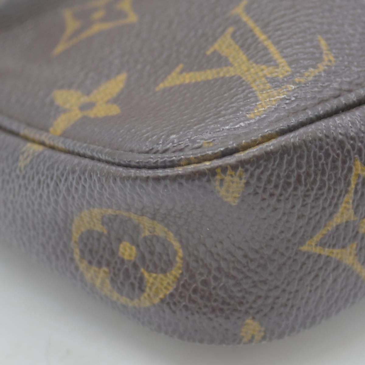 $1290 2001 Louis Vuitton Accessories Pouch Pochette Accessoires Brown Monogram SD0061