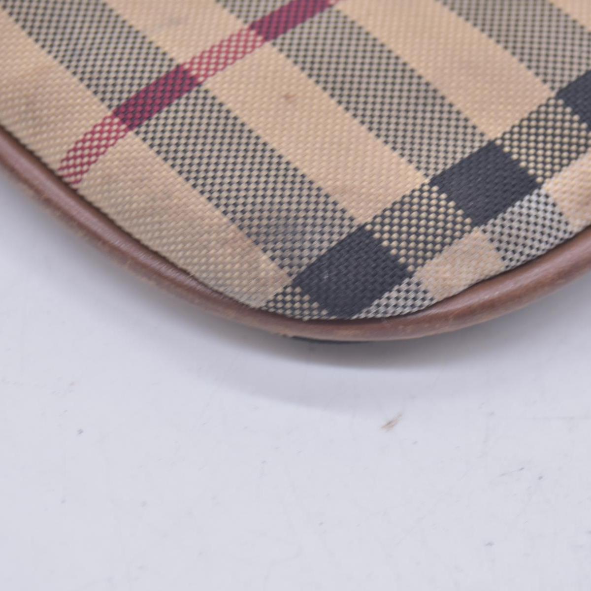 $695  WELL WORN Burberry Horseferry Check Peyton Crossbody Clutch Bag Black CONSIGNMENT