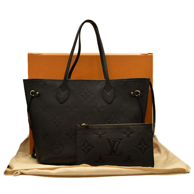 Louis Vuitton  Empreinte Monogram Giant Neverfull MM Black
