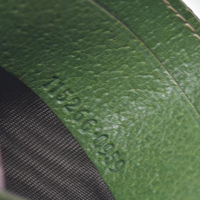 $330 Gucci Green Leather Card Holder Consignment