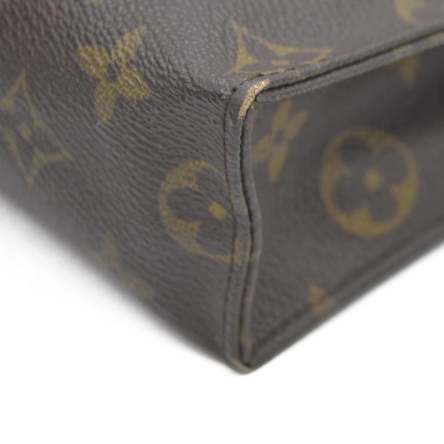 AUCTION $1050 Louis Vuitton Monogram Poche Toilette 26 Cosmetics Pouch Purse Brown 882TH