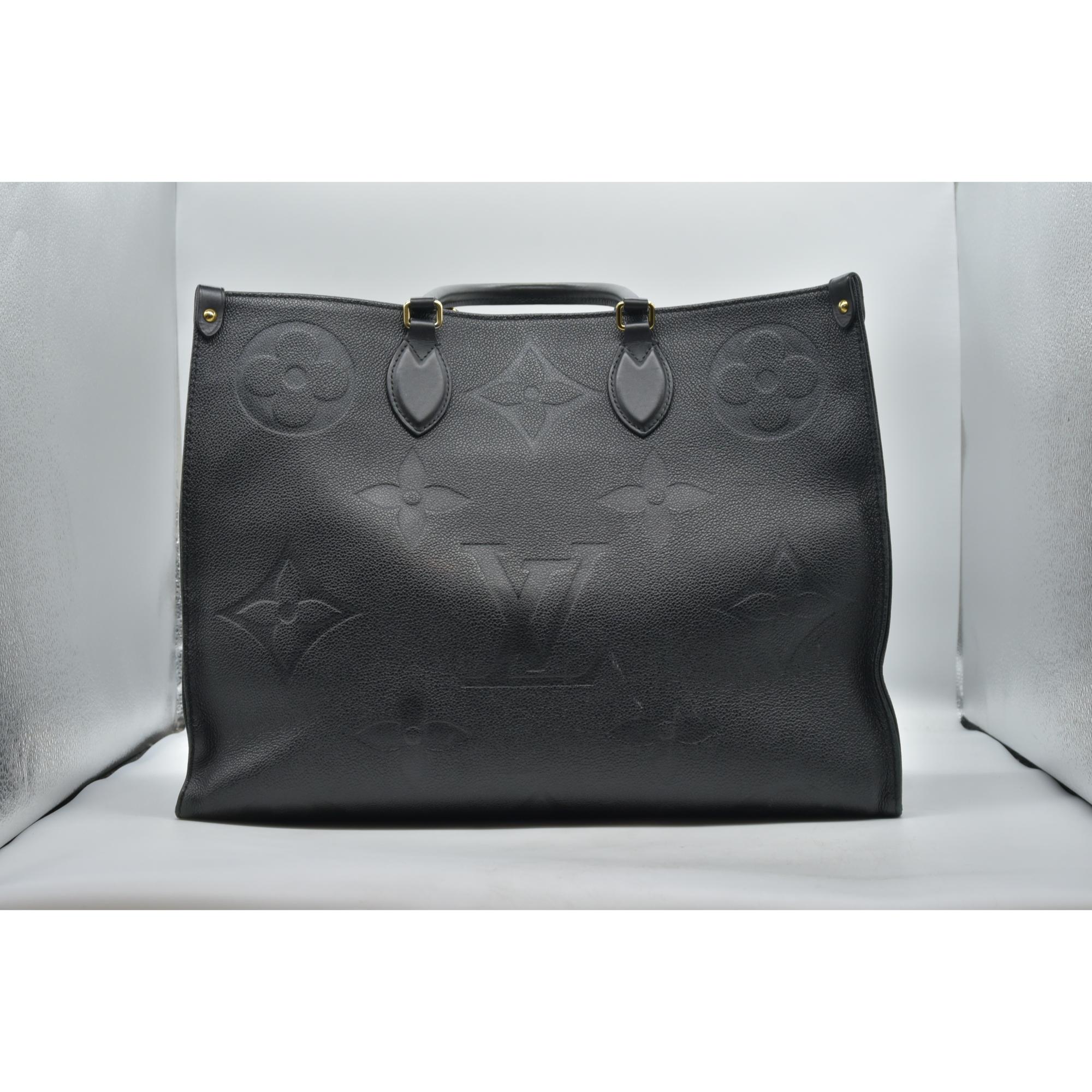 $3750 Louis Vuitton Onthego GM Empreinte Leather Black RFID