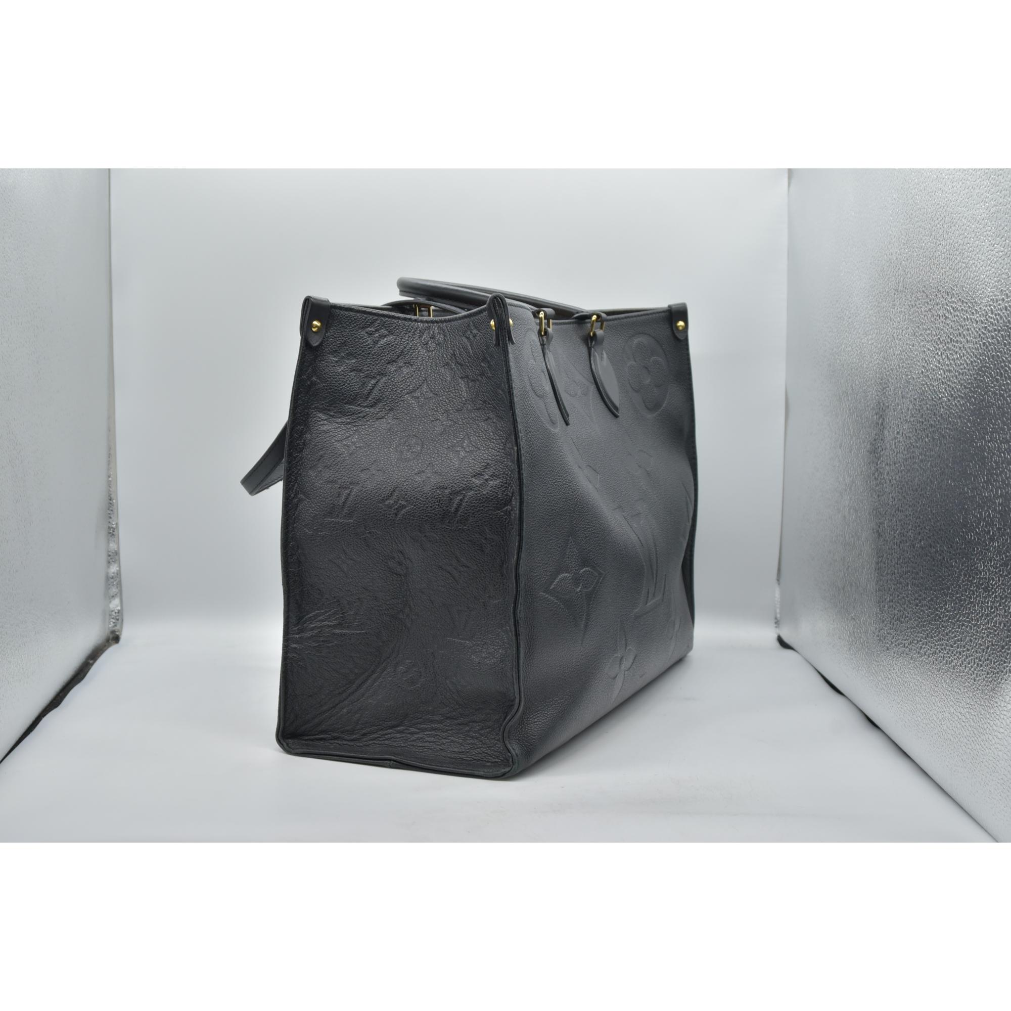 $3750 Louis Vuitton Onthego GM Empreinte Leather Black RFID