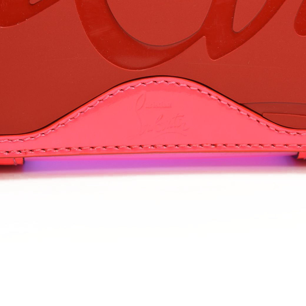 $1790 CHRISTIAN LOUBOUTIN PVC Spikes East West Small Cabata Tote Multicolor