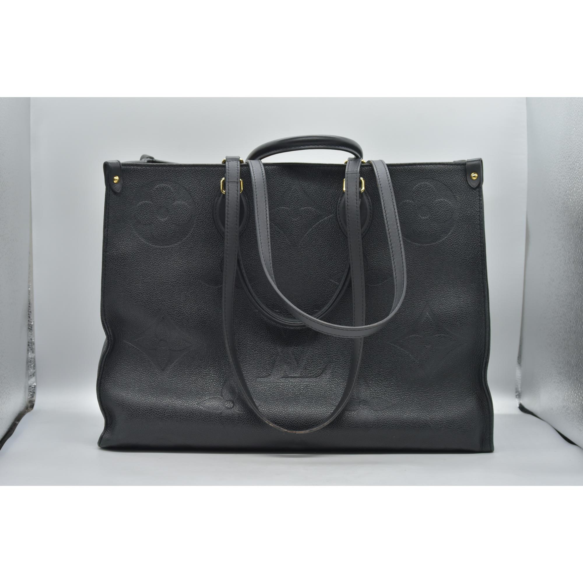 $3750 Louis Vuitton Onthego GM Empreinte Leather Black RFID