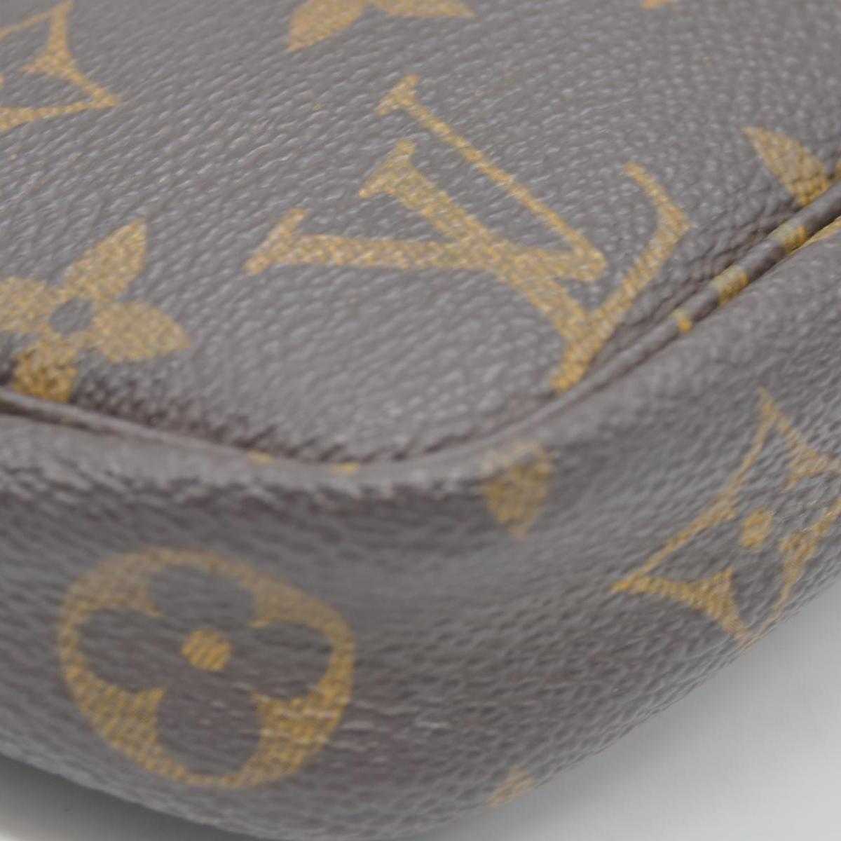 $1290 1999 Louis Vuitton LV Pochette Accessoires Brown Monogram AR0969