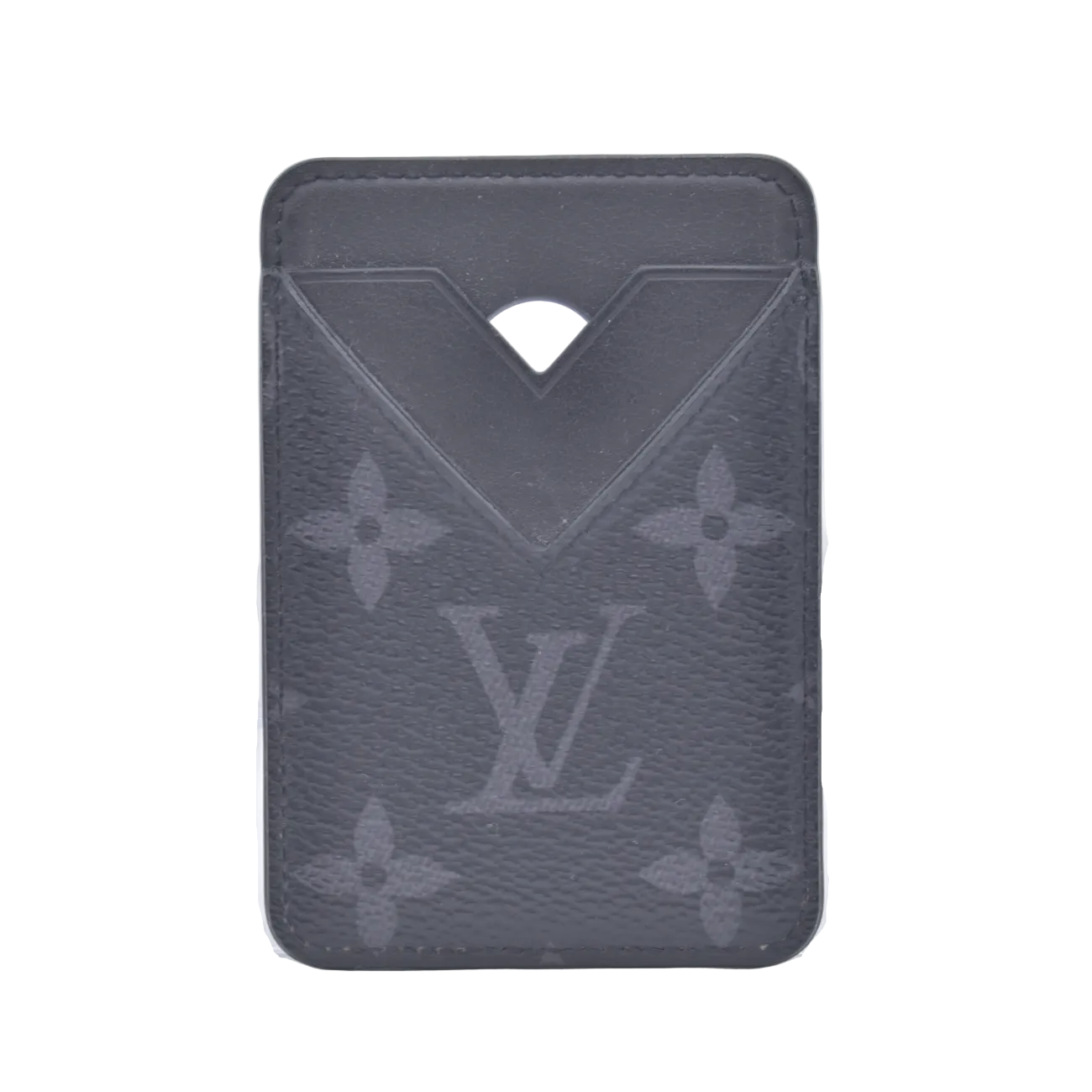 $445 2025 Louis Vuitton Monogram Eclipse Magsafe Card Holder NE2215 10020679