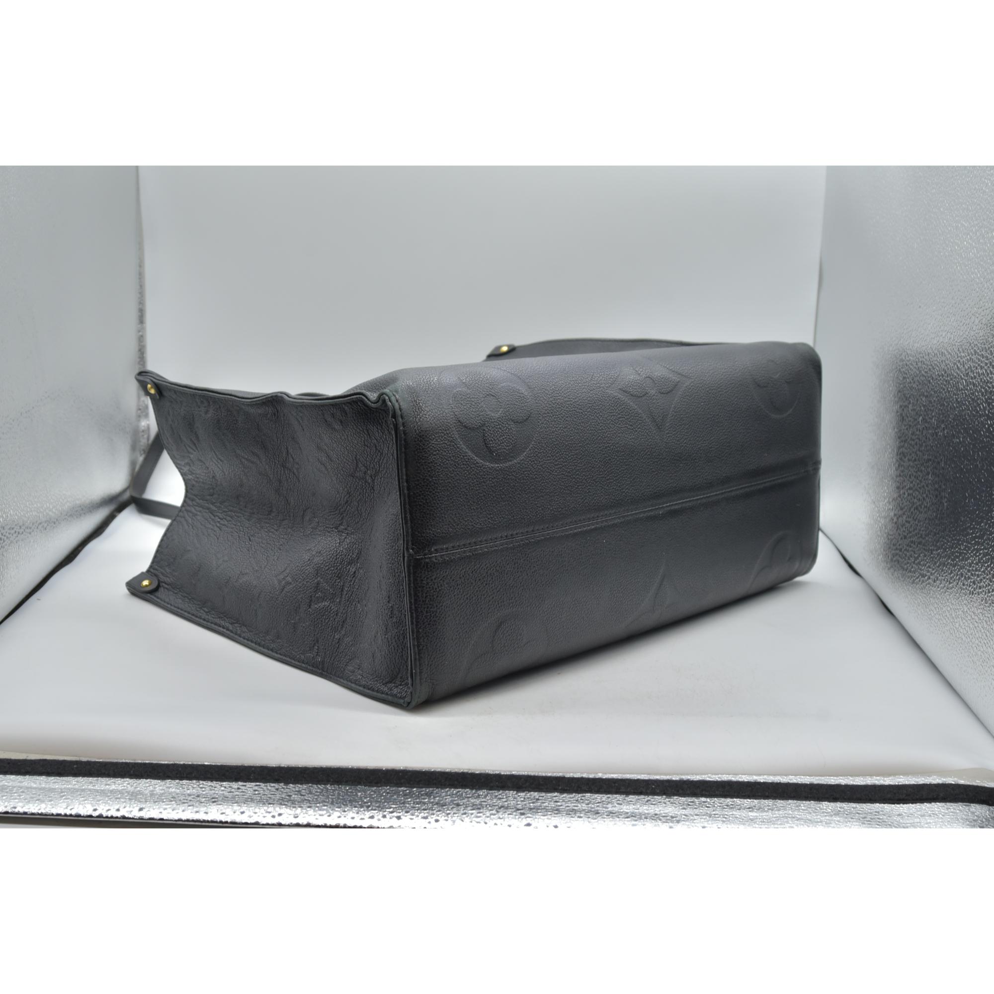 $3750 Louis Vuitton Onthego GM Empreinte Leather Black RFID