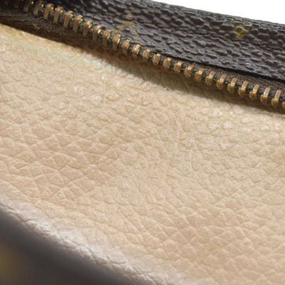 Louis Vuitton Monogram Poche Toilette 26 Cosmetics Pouch Purse Brown 882TH