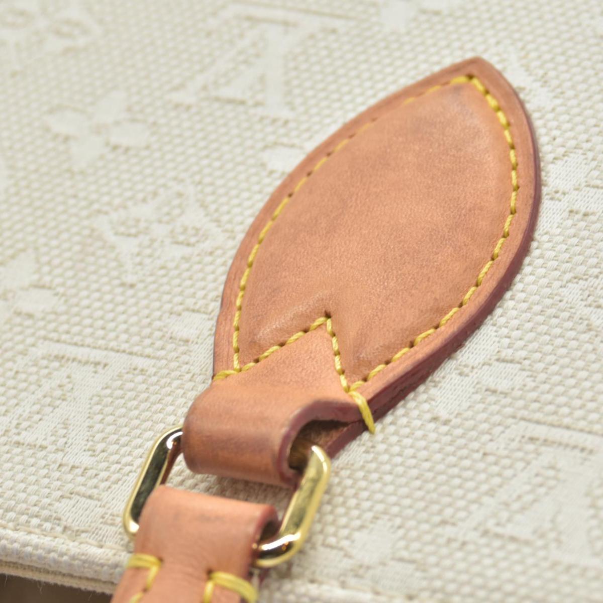 $3650 Louis Vuitton On The Go Miami GM Tote Light Beige Multi Jacquard Monogram Gold Hardware