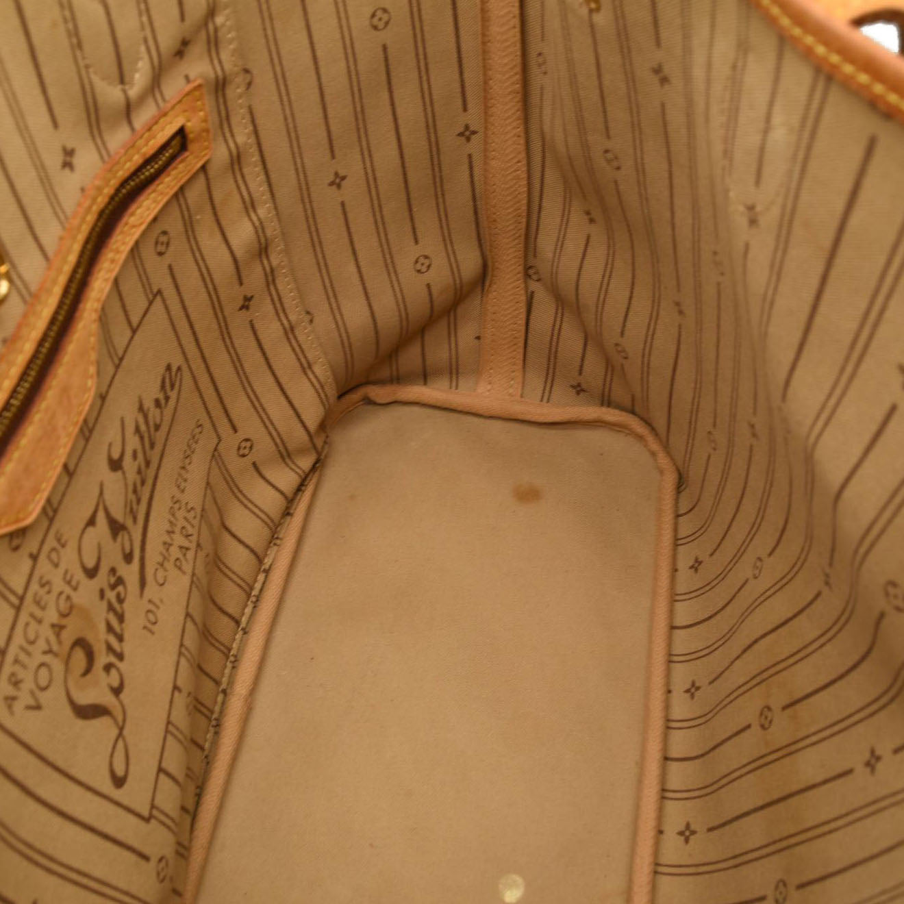 USED LOUIS VUITTON Monogram Neverfull MM Tote