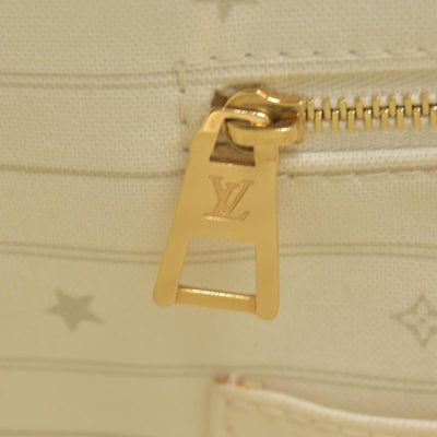 $3650 Louis Vuitton On The Go Miami GM Tote Light Beige Multi Jacquard Monogram Gold Hardware