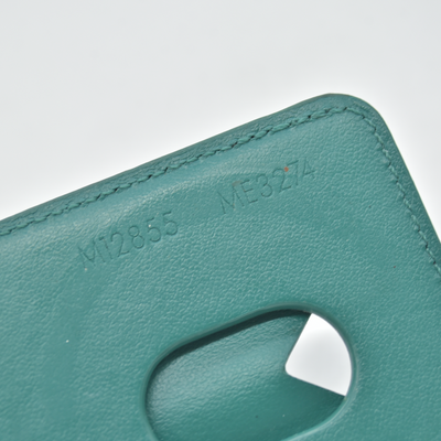 $445 2024 Louis Vuitton Monogram Macassar Magnetic Card Holder Green ME3274
