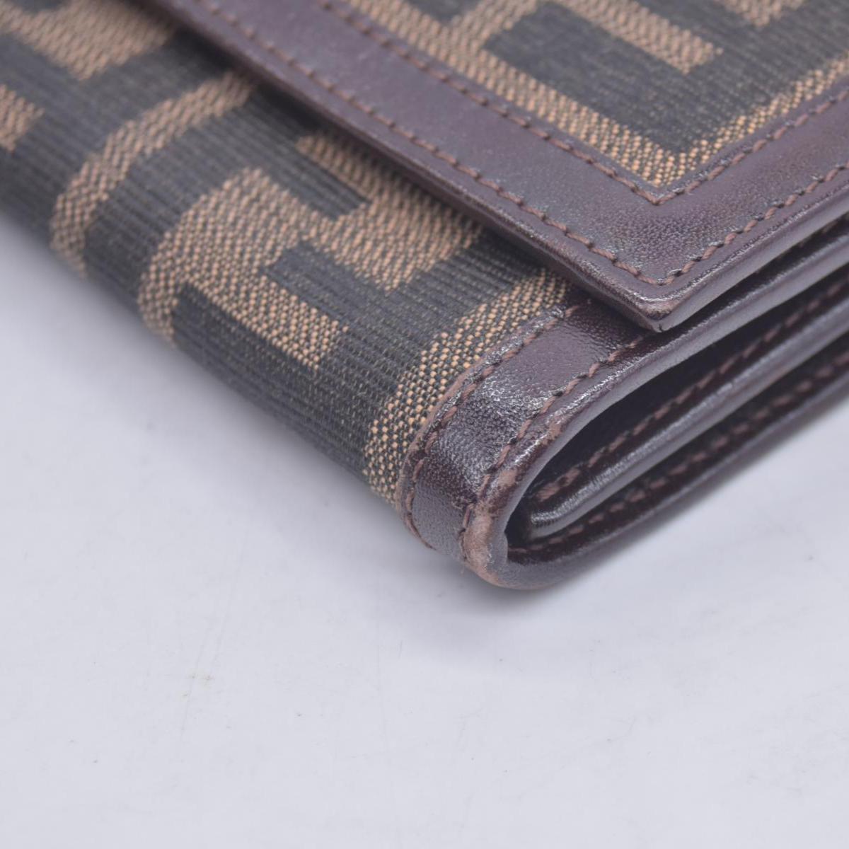 Fendi Fendi Tobacco Zucca Canvas Vintage Flap Wallet CONSIGNMENT