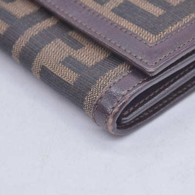 Fendi Fendi Tobacco Zucca Canvas Vintage Flap Wallet CONSIGNMENT