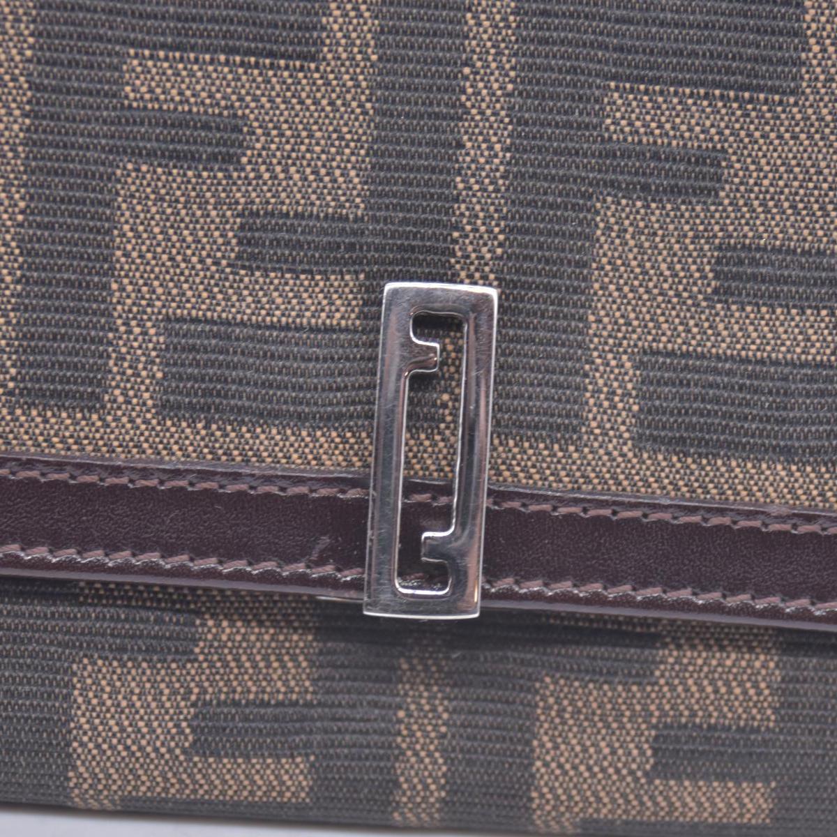 Fendi Fendi Tobacco Zucca Canvas Vintage Flap Wallet CONSIGNMENT