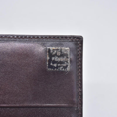 Fendi Fendi Tobacco Zucca Canvas Vintage Flap Wallet CONSIGNMENT