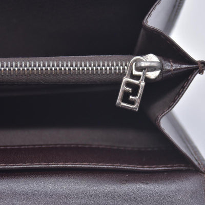 Fendi Fendi Tobacco Zucca Canvas Vintage Flap Wallet CONSIGNMENT
