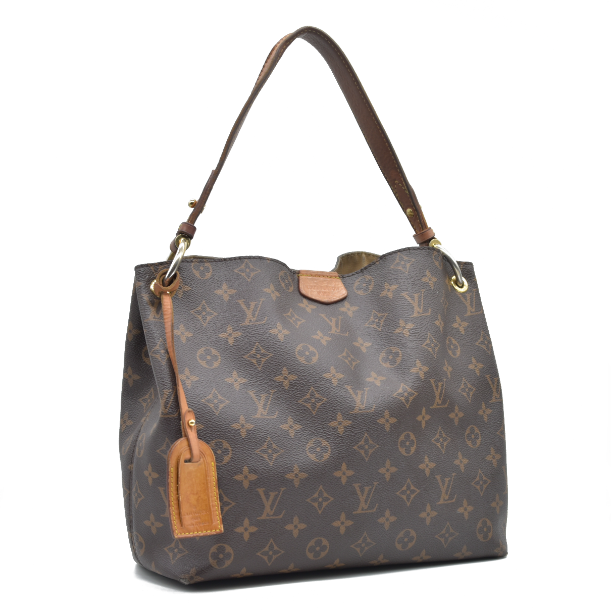 AUCTION $1890 Louis Vuitton  Monogram Graceful PM RFID WELL WORN SEE PHOTOS