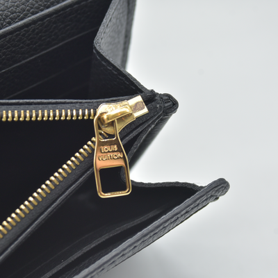 $1060 RFID Louis Vuitton Empreinte Sarah Wallet NM Black