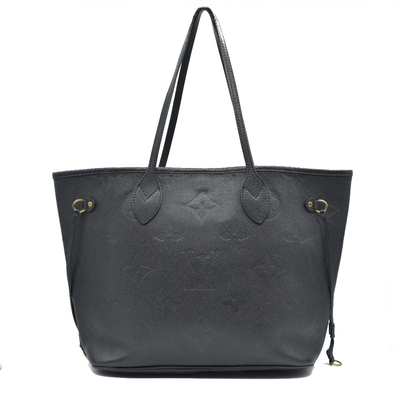 $2940 Louis Vuitton LV Monogram Neverfull  MM Empreinte Black Tote