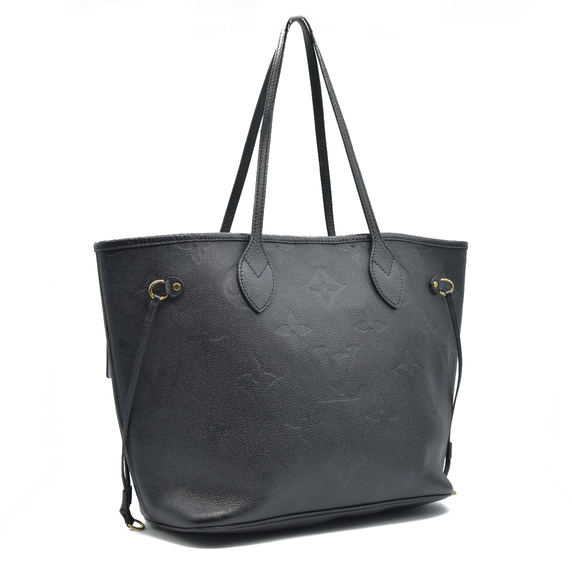 $2940 Louis Vuitton LV Monogram Neverfull  MM Empreinte Black Tote