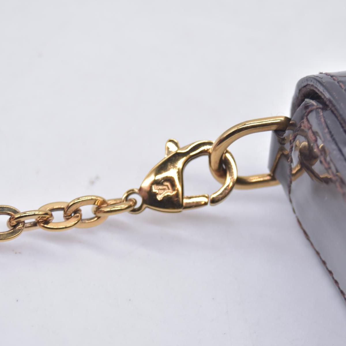 Louis Vuitton Vernis Pochette Felicie Chain Wallet Amarante CONSIGNMENT