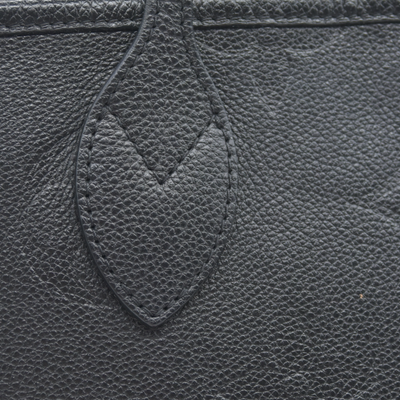 $2940 Louis Vuitton LV Monogram Neverfull  MM Empreinte Black Tote