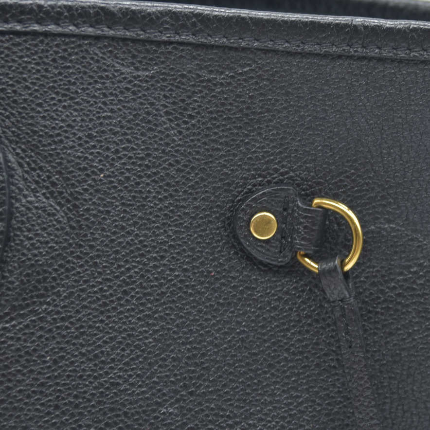 $2940 Louis Vuitton LV Monogram Neverfull  MM Empreinte Black Tote