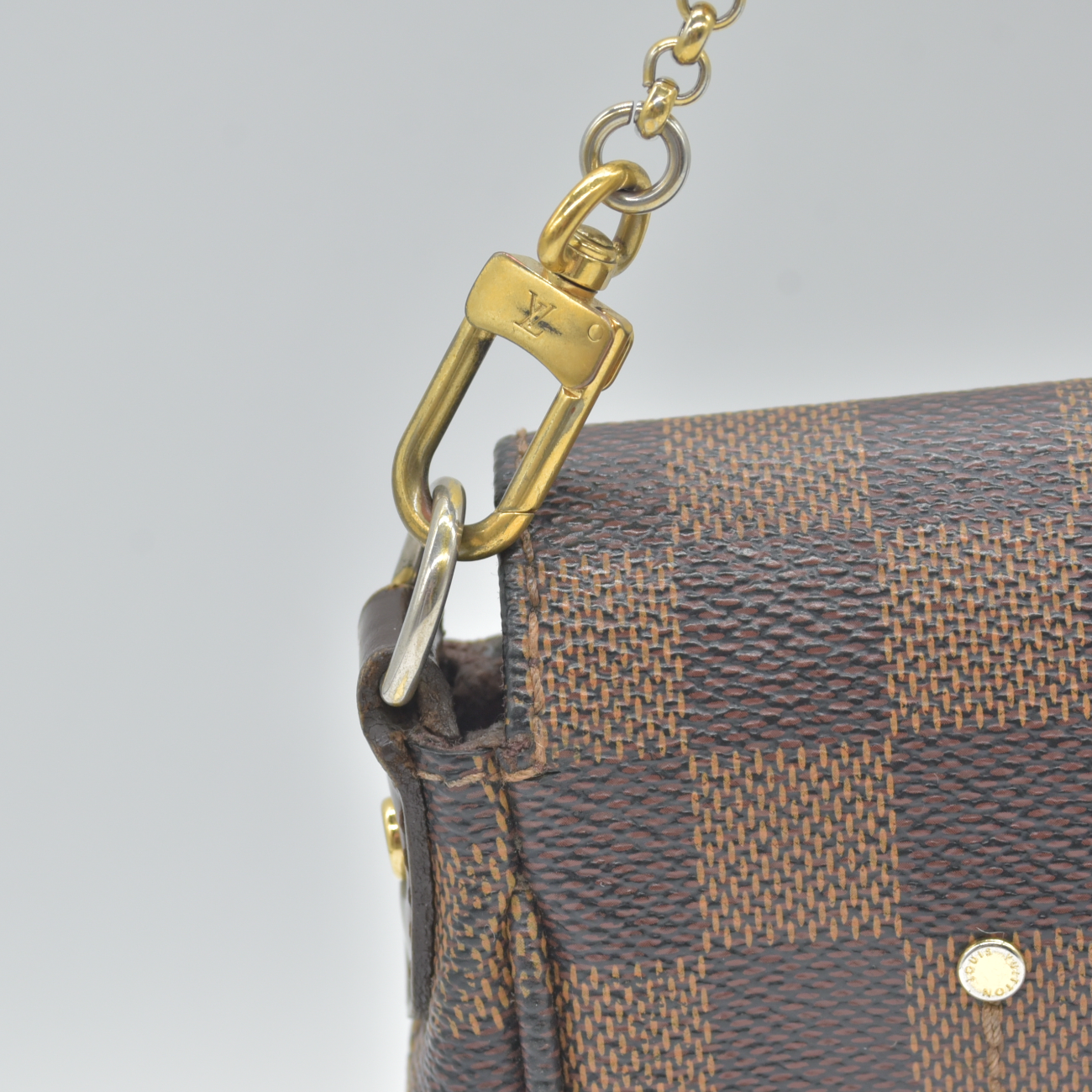 $1490 2013 Louis Vuitton Damier Ebene Favorite PM FL5113