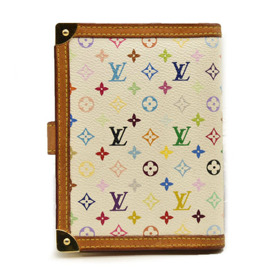 Louis Vuitton  Monogram Muakami Small Ring Agenda Cover White with Pen  CA0036