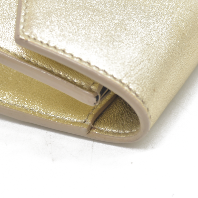 $1490 Saint Laurent Leather Evening Bag