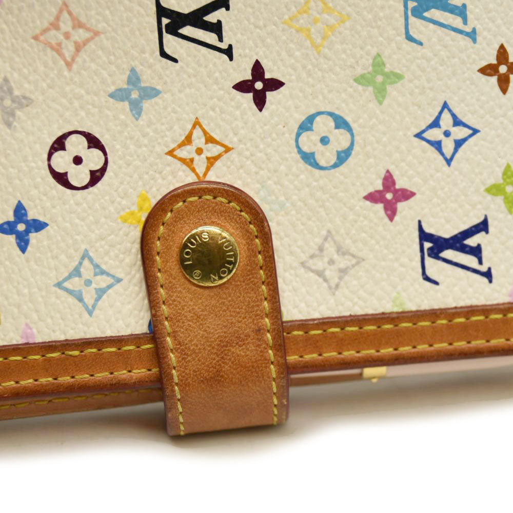 Louis Vuitton  Monogram Muakami Small Ring Agenda Cover White with Pen  CA0036