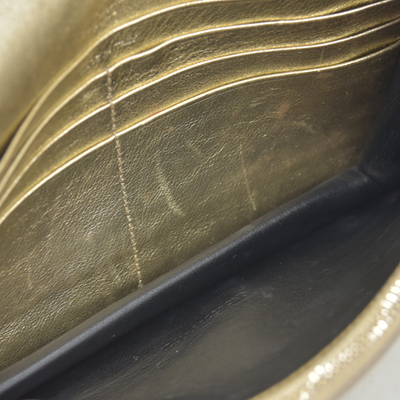 $1490 Saint Laurent Leather Evening Bag